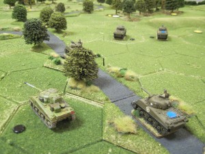 British tank reinforcements arrive on the table edge