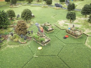 Panzer MKIV taken out by Sherman 76mm gun