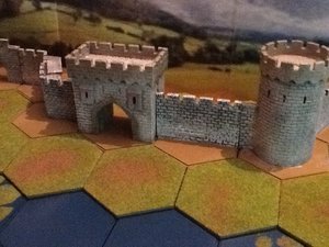 Dry brushed castle wall