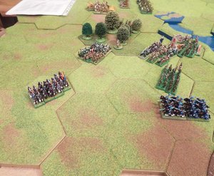 The flank looking bare with the destruction of the orc archers and artillery