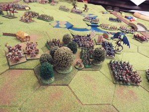 The giants move to support the flank