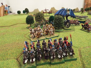 The giants wreak havoc on the cavalry